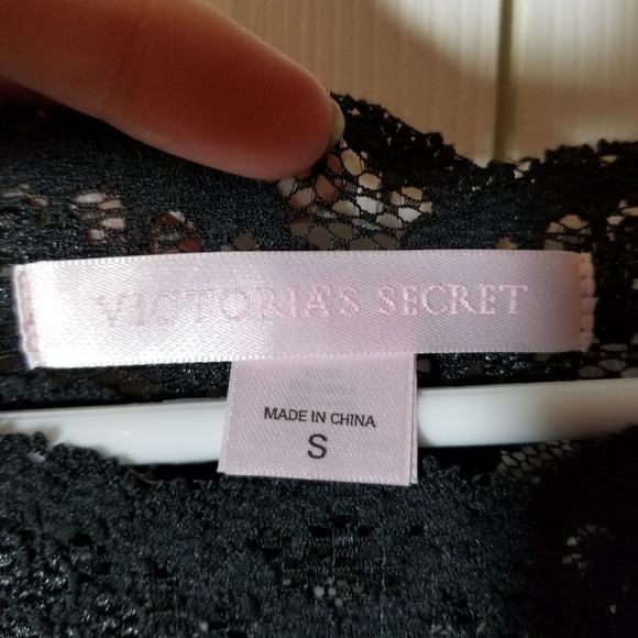 Retro 90s Victoria's Secret small black sexy lingerie dress - Picture 4 of 6